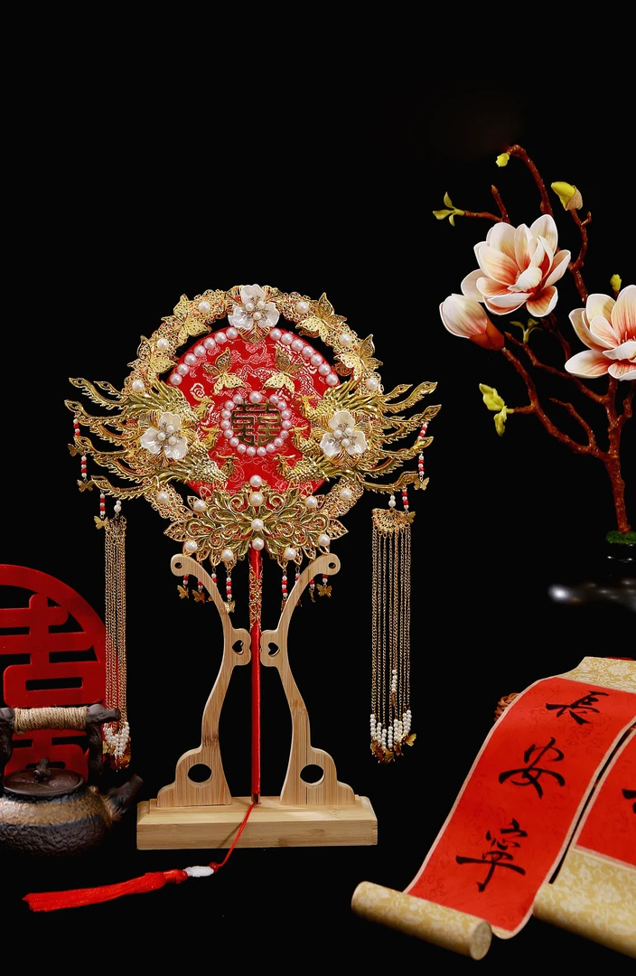 新娘团扇喜扇成品随机款式下单不退