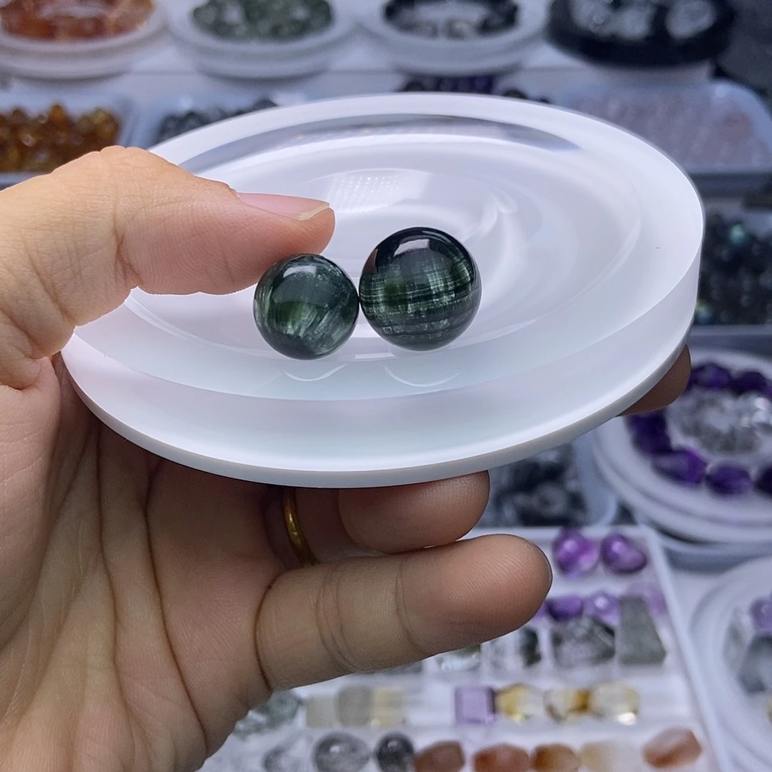 饭***呆水晶手串未镶嵌天然水晶定制打孔不退换