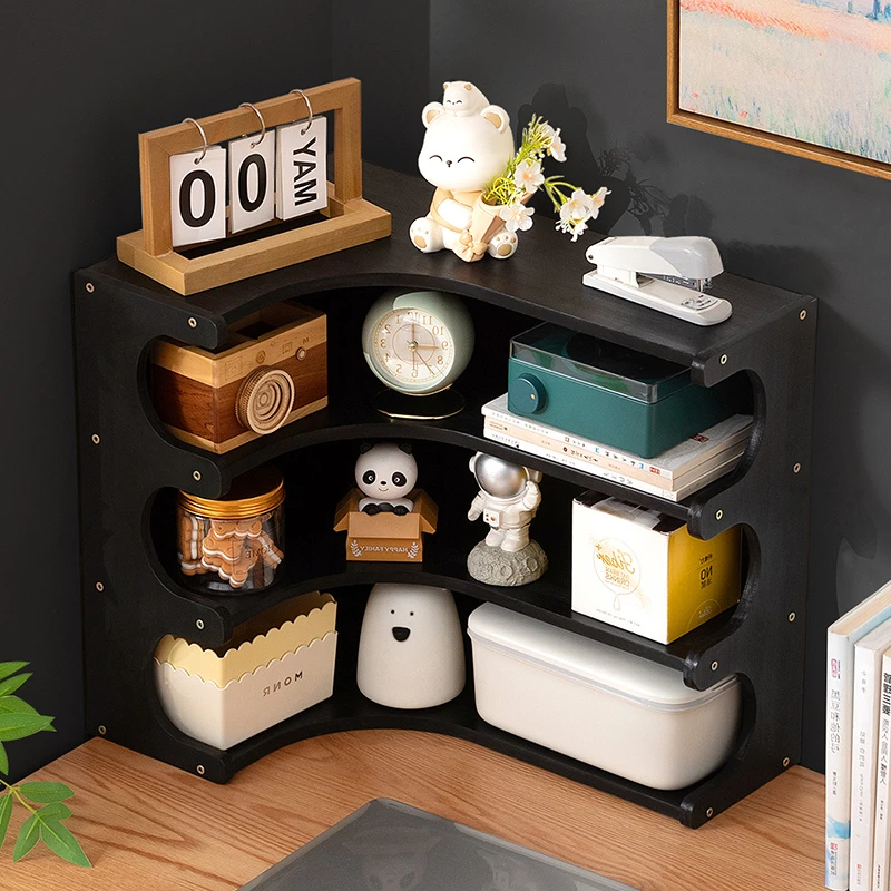 桌面置物架桌上书架子书桌收纳儿童简易学生小型台面家用飘窗书柜