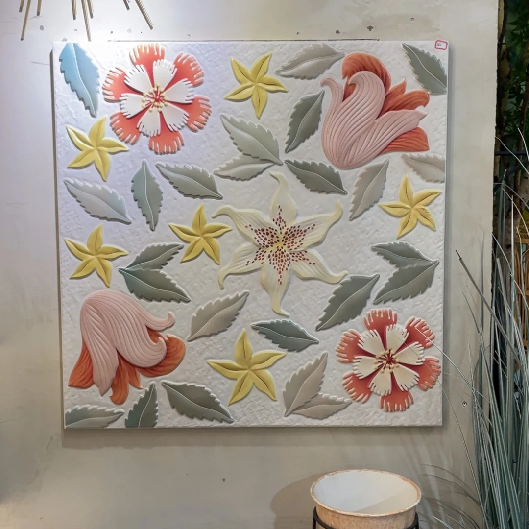 陈***幼木彩绘铁艺画92222