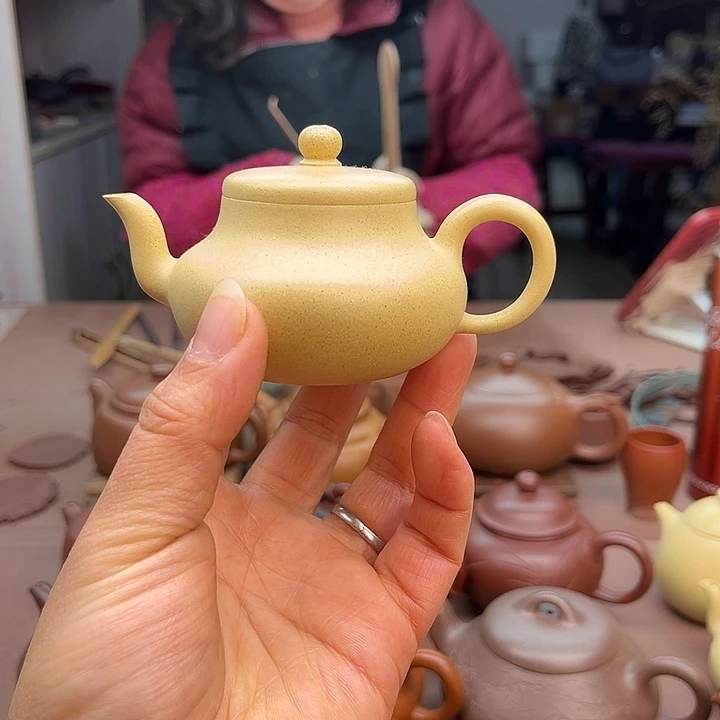 茶壶紫砂宜兴黄龙山原矿本山绿100cc