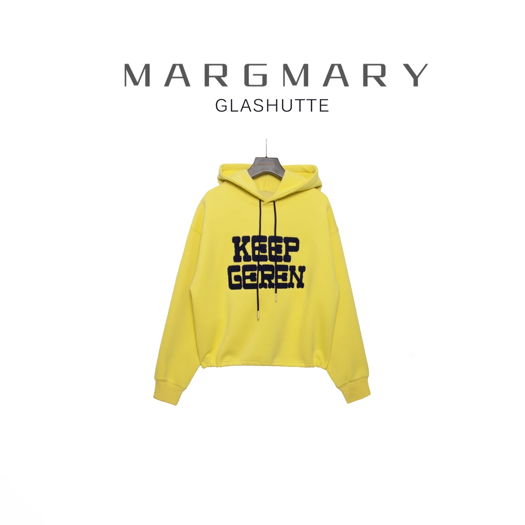 2025秋季设计师新款休闲时尚百搭潮流舒适显瘦字母刺绣连帽卫衣