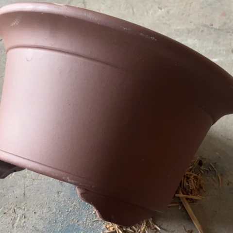 紫砂花盆100-4。    27.5-15.5