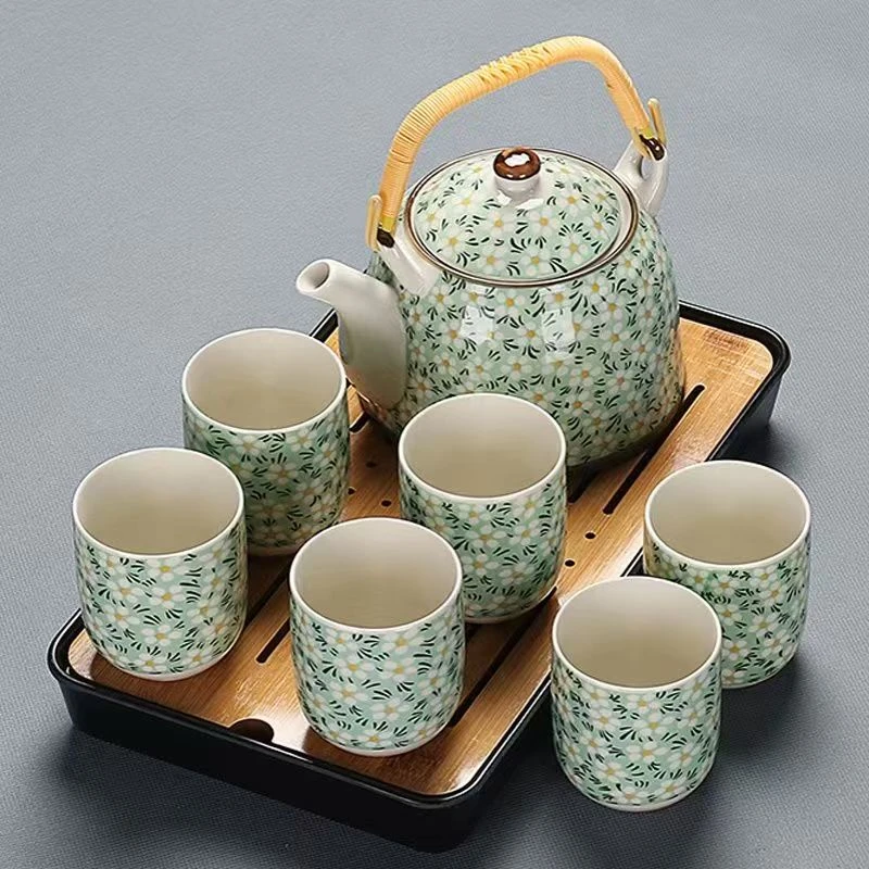 提梁壶茶具套装大容量整套日式复古家用