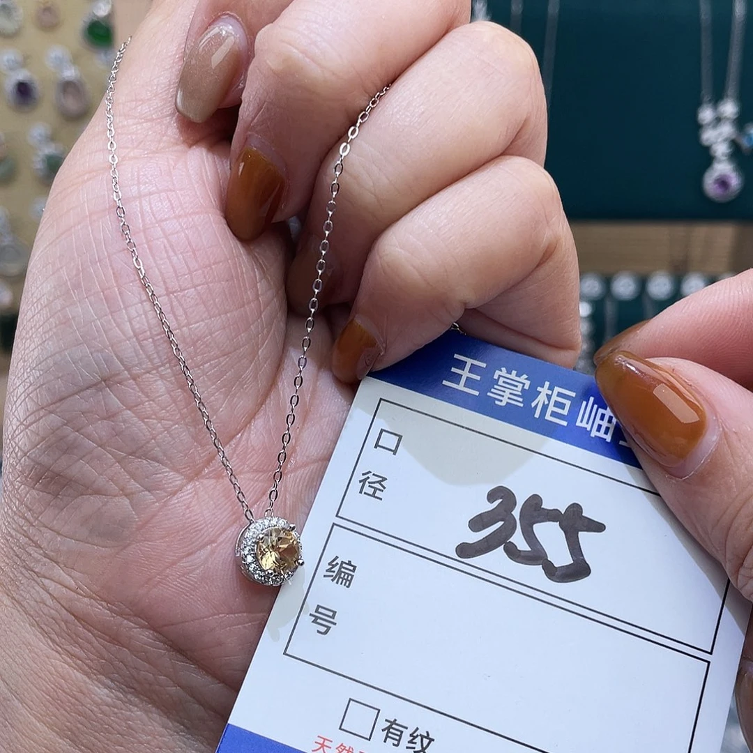 颈饰银S925镶嵌水晶