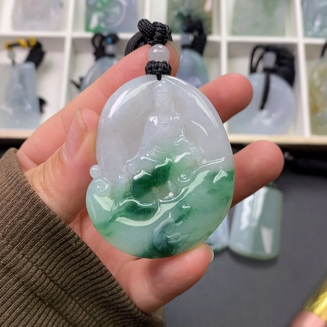 颈饰未镶嵌翡翠缅甸天然A货翡翠
