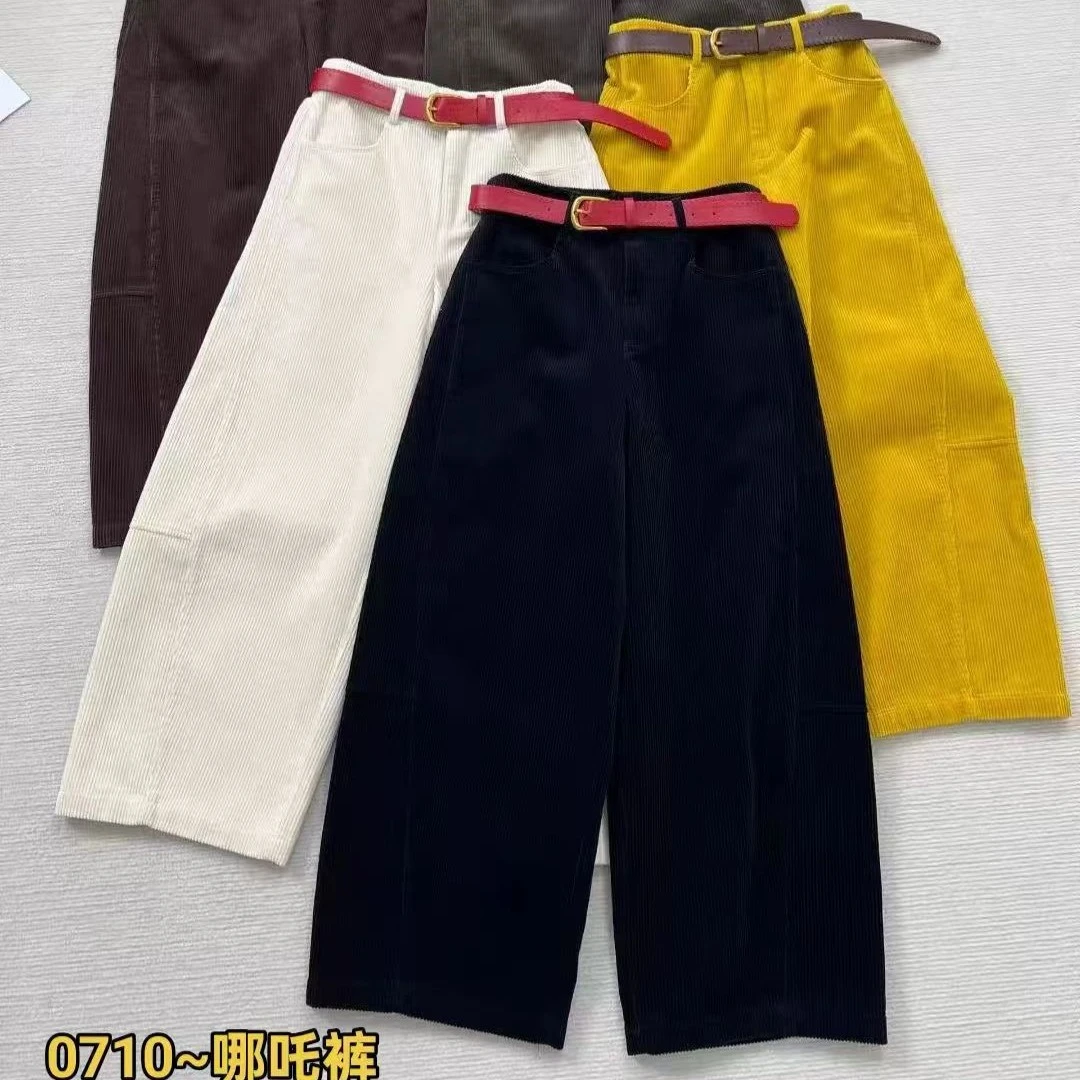 名媛家时尚精品欧货高版本早秋新款哪吒裤