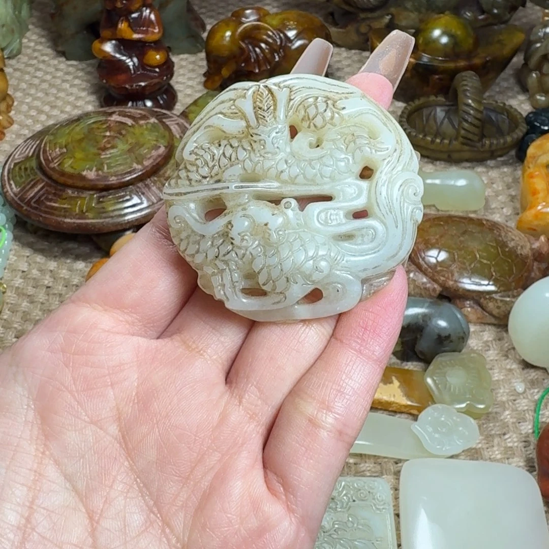 白玉菩提吊坠挂件