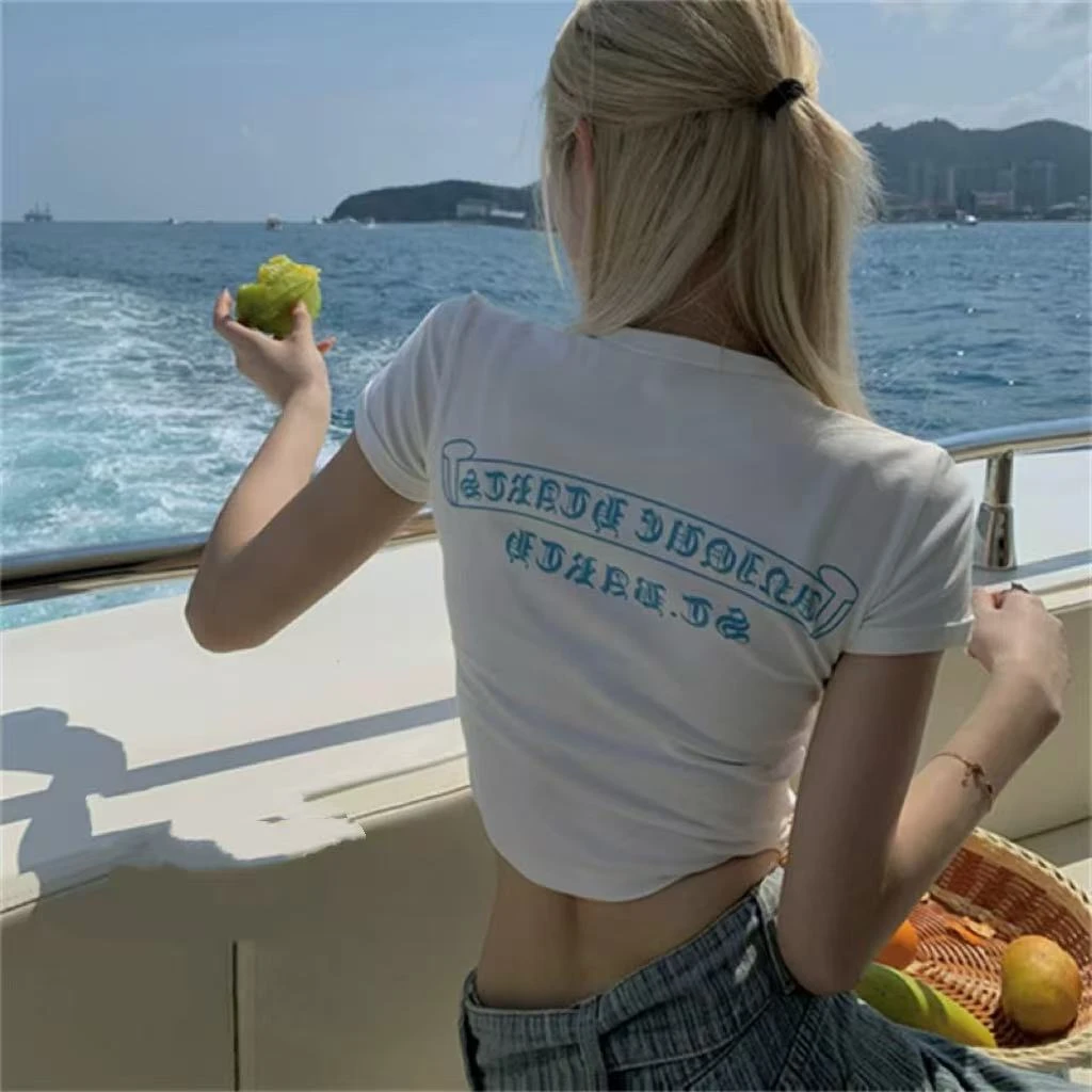 徐秋阳 深海克罗（小版型）春夏新款百搭时尚休闲短袖3667-112