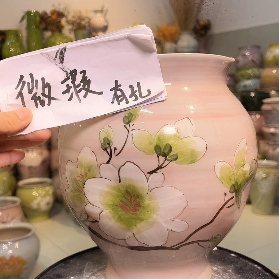 景德镇陶瓷花盆花器瑕258