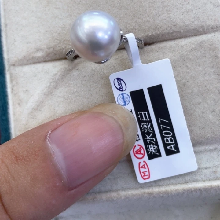 海水珍珠银S925镶嵌手绳
