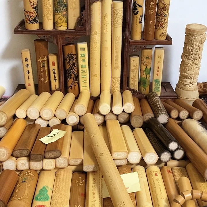 【闪购商品】竹埃*拉天然实心玉竹手把件