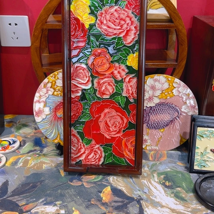 一体款瓷板画艺术作品