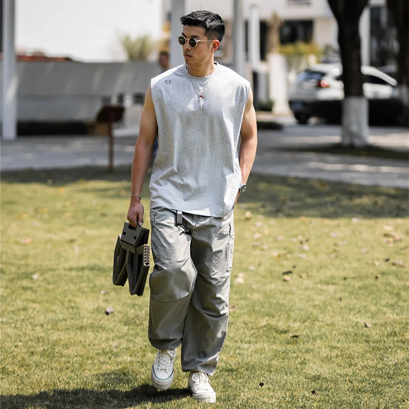 ATGM COOLMAX凉感速干吸湿防晒UPF50+背心户外运动抗皱无袖坎肩男