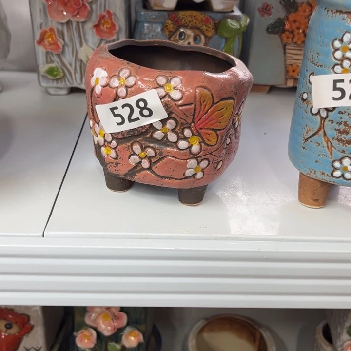 紫砂花盆粗陶材质多肉花盆