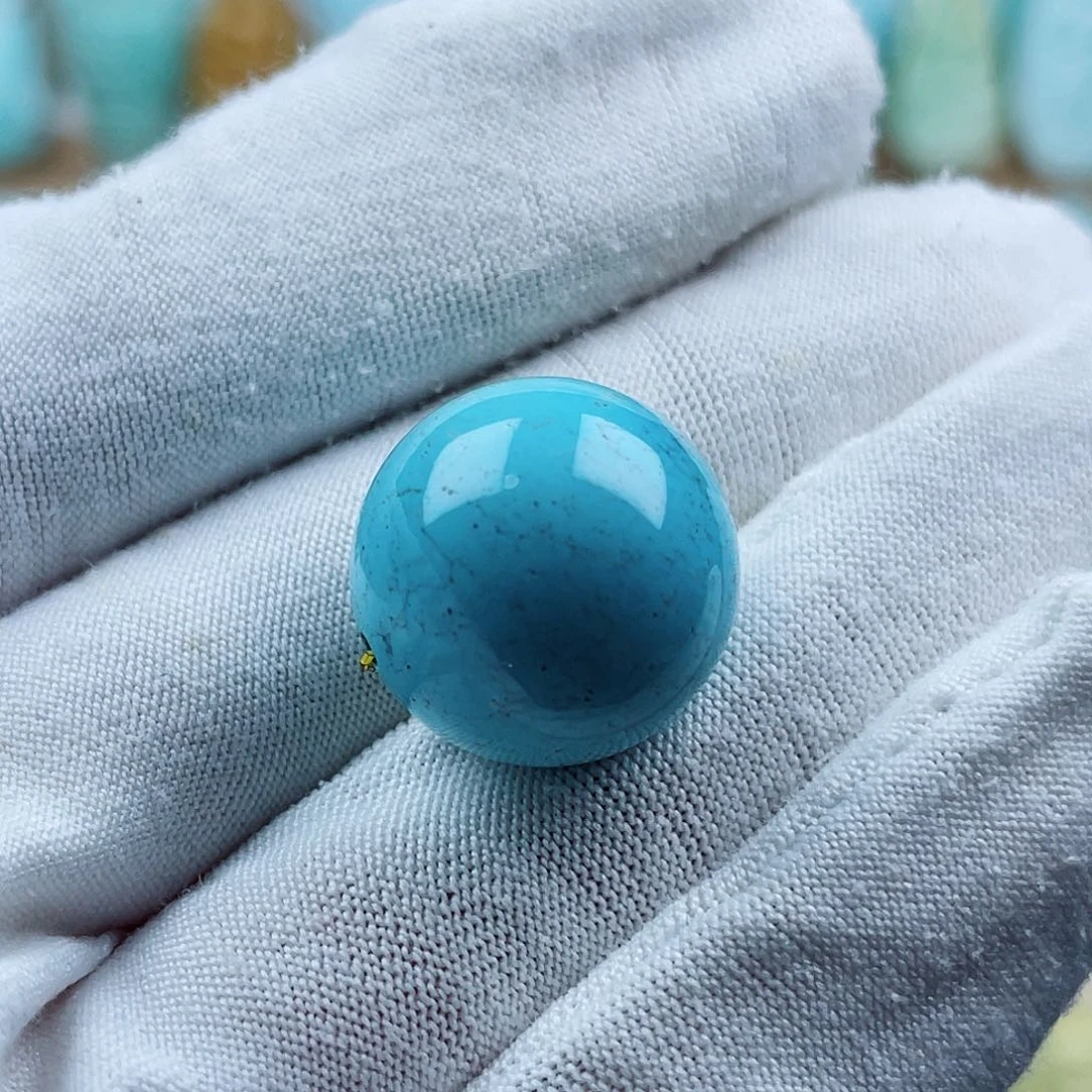 未镶嵌绿松石珠宝奇石17mm