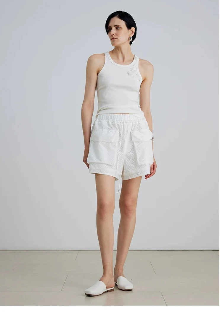 SHANG1 BY SHANG YI夏季街头休闲裤透气梭织百搭简约户外针织