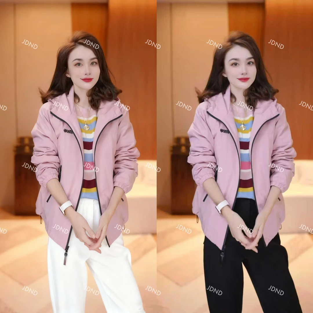 JDND轩羽【烫钻爱心】定制面料气质高级感显瘦加厚短外套XY254180