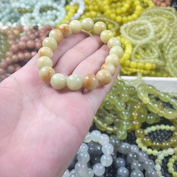 蛇纹石玉未镶嵌手链