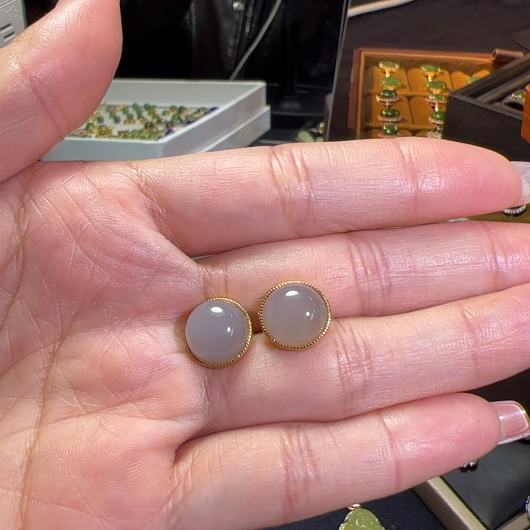 和田玉银S925镶嵌颈饰