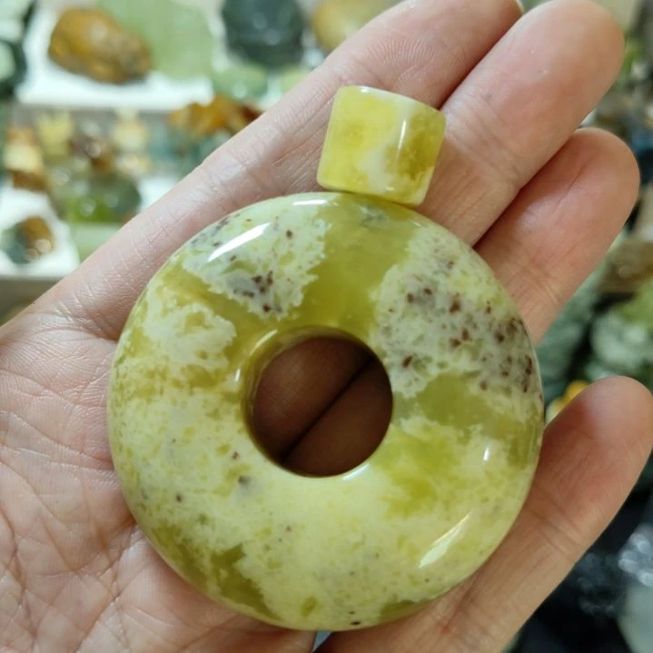 岫玉平安扣未镶嵌