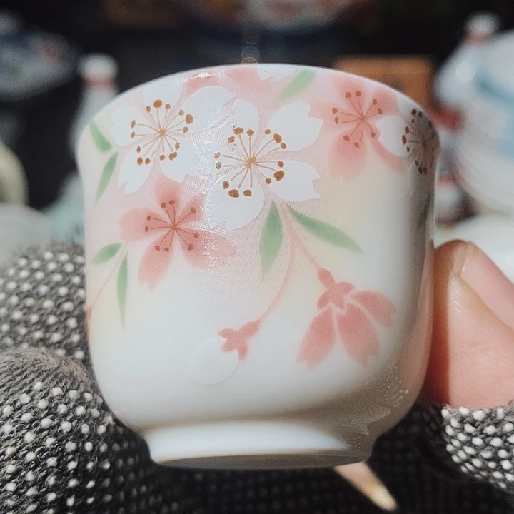 瓷片新年快乐万事如意