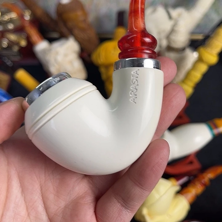 海泡石烟斗中号空腔牛头08