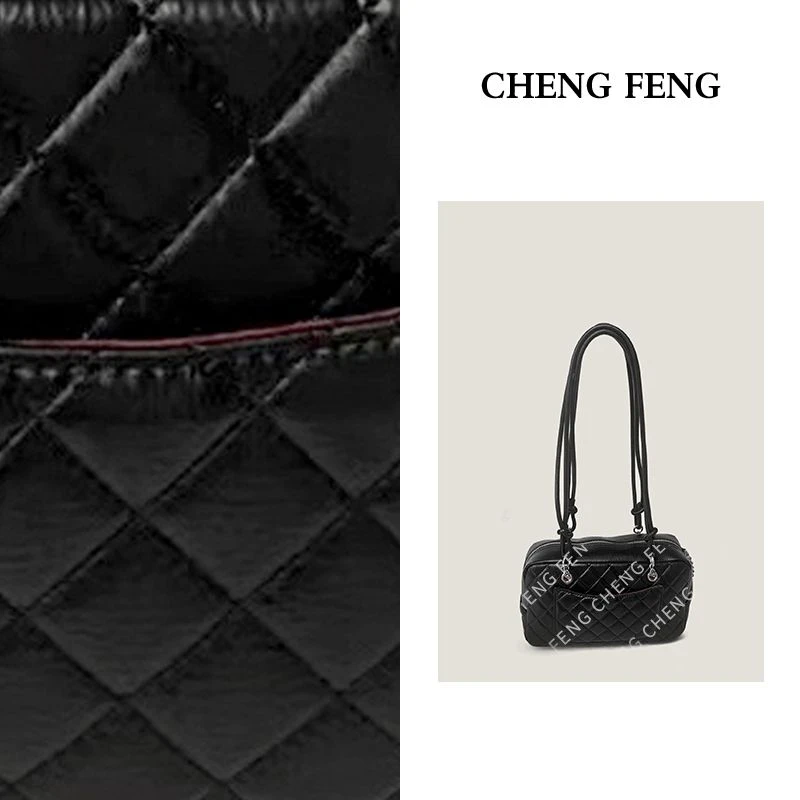 【FTURA】小众轻奢时尚百搭洋气手提单肩包X1035黑色