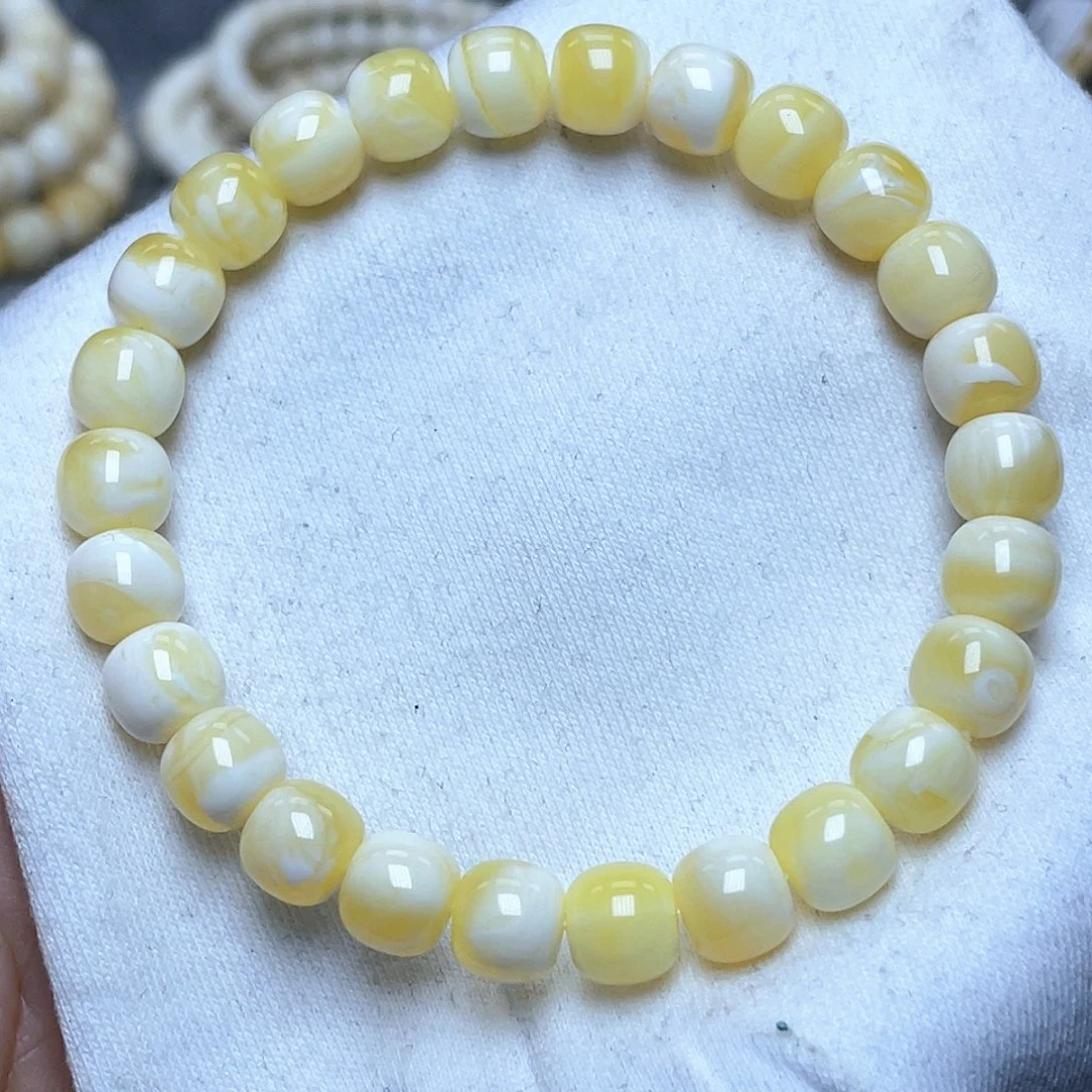 未镶嵌蜜蜡裸石8m蜜蜡手串