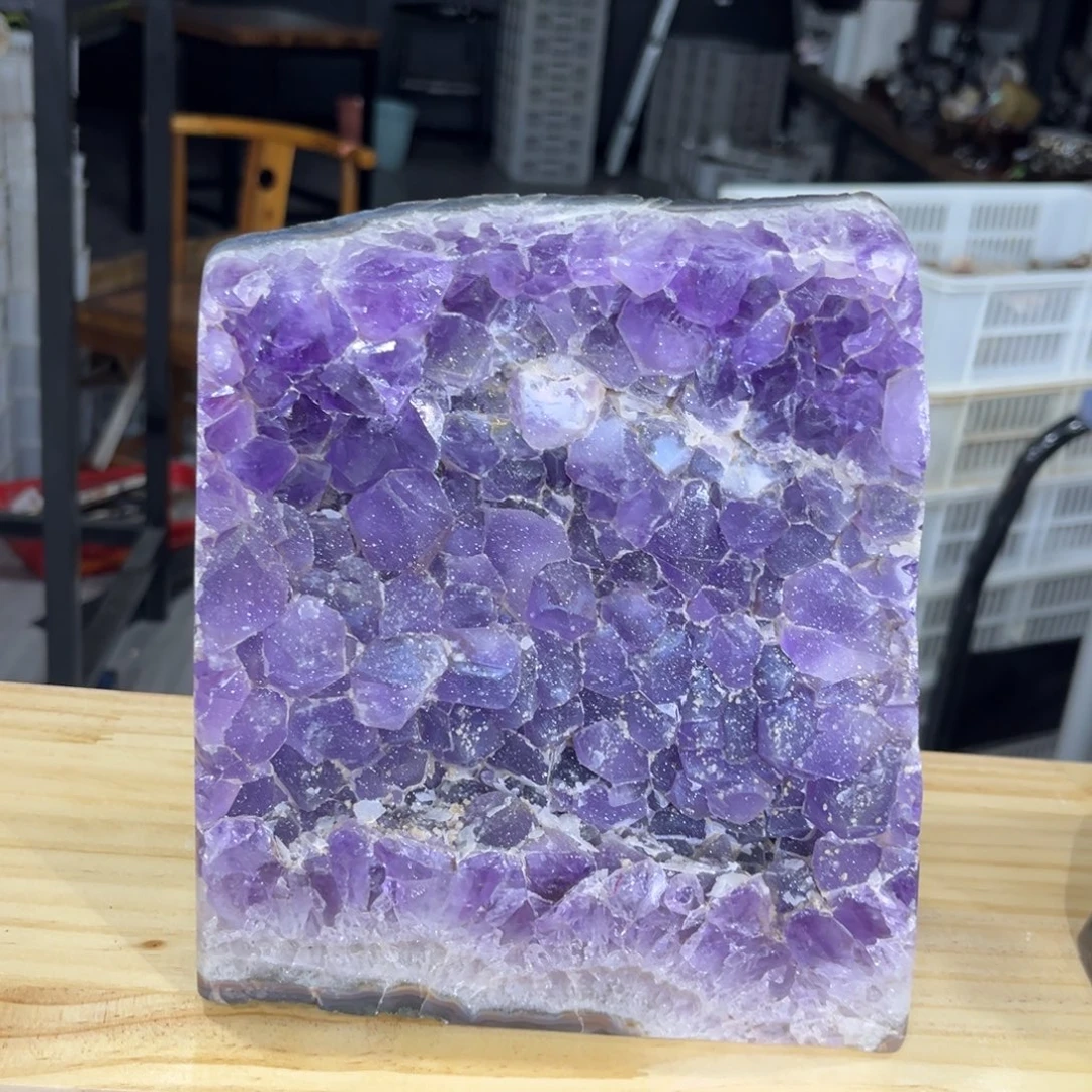 紫晶摆件未镶嵌水晶