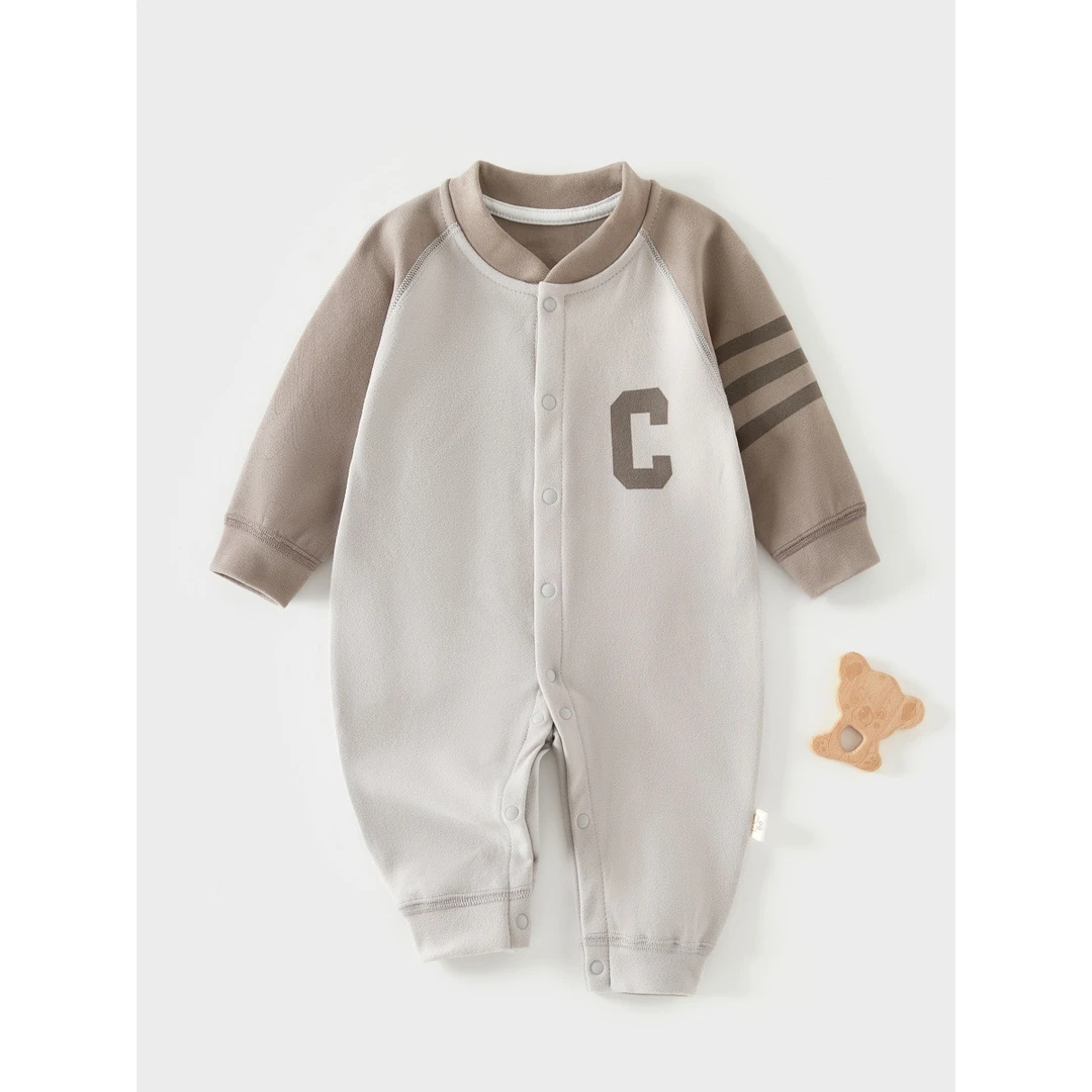 2025年新款秋冬婴儿A类保暖长袖爬服外出服新生儿打底服