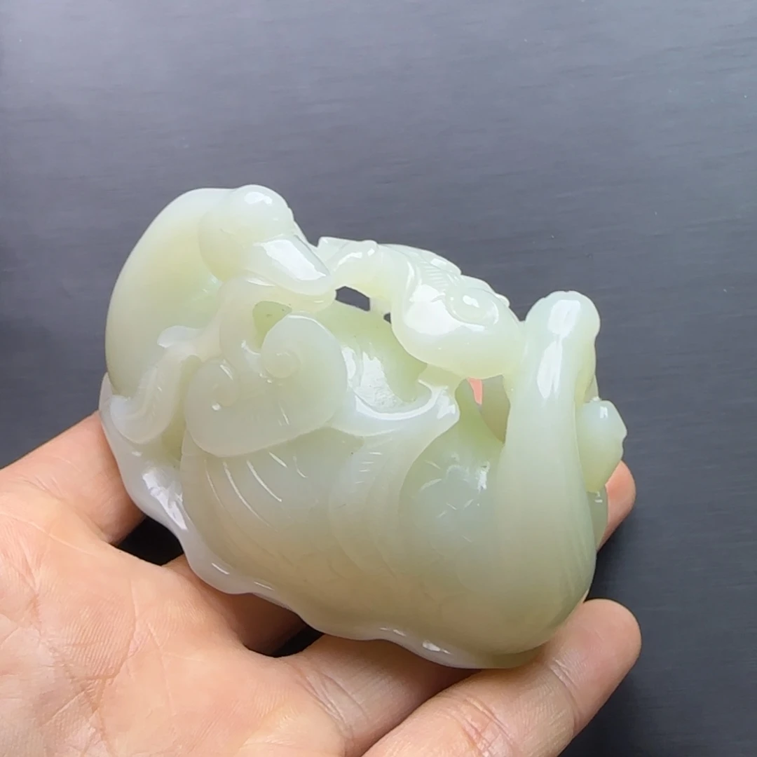 真***流和田玉未镶嵌把件