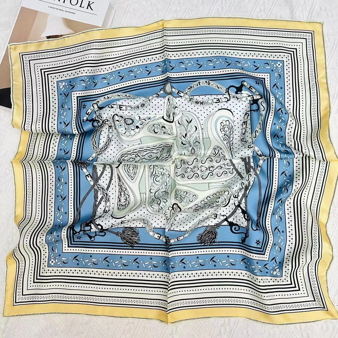 【亚马逊庆典】65cm100%桑蚕丝16姆米斜纹绸丝巾中方巾围巾