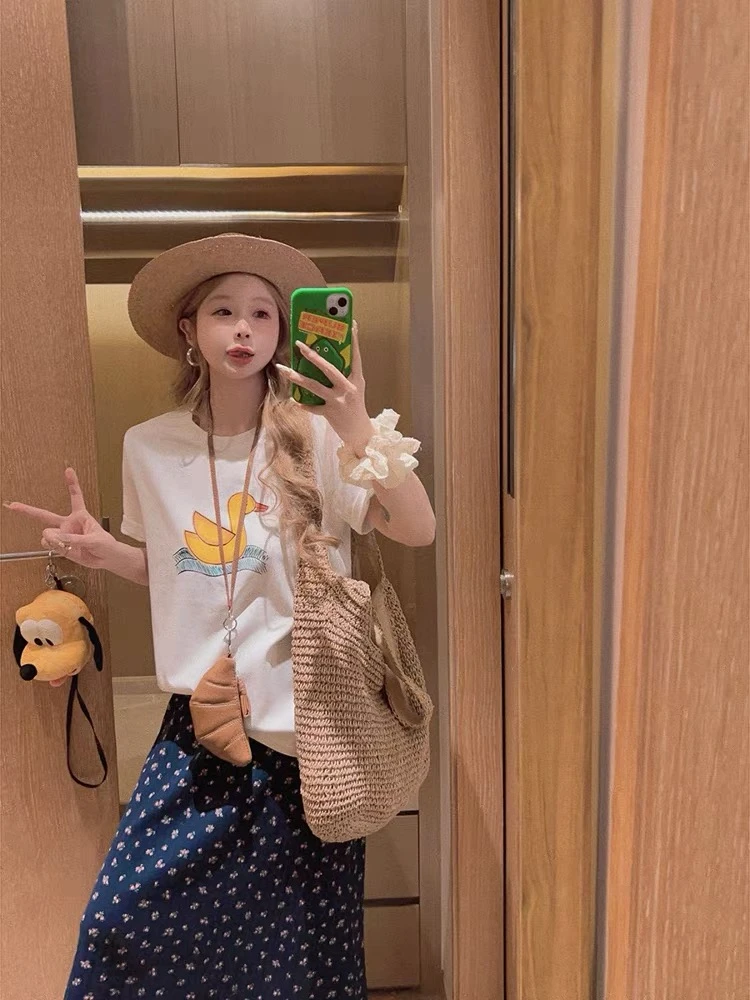 【大仙家】B049 十三行夏款韩式上衣舒适时尚百搭女士夏季