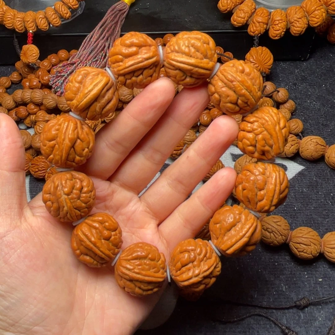 桃核手串龙纹桃核