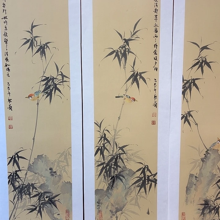 国画听兰老师花鸟