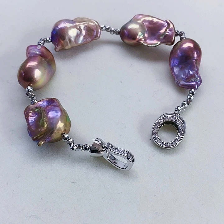 银S925镶嵌耳饰淡水珍珠