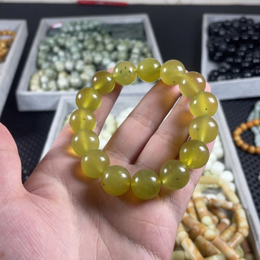 蛇纹石玉未镶嵌手链