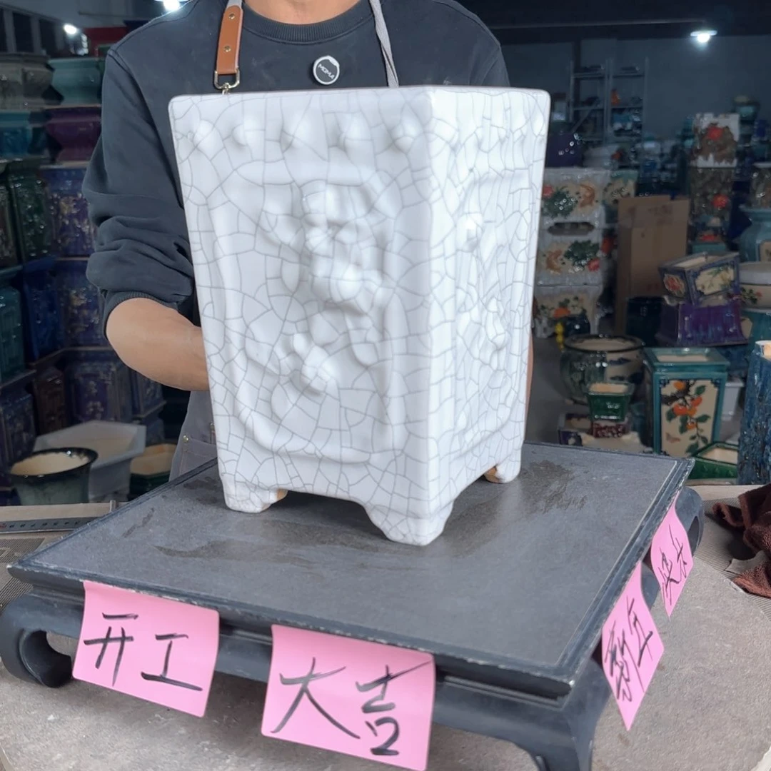 一风堂石湾花盆。微瑕
