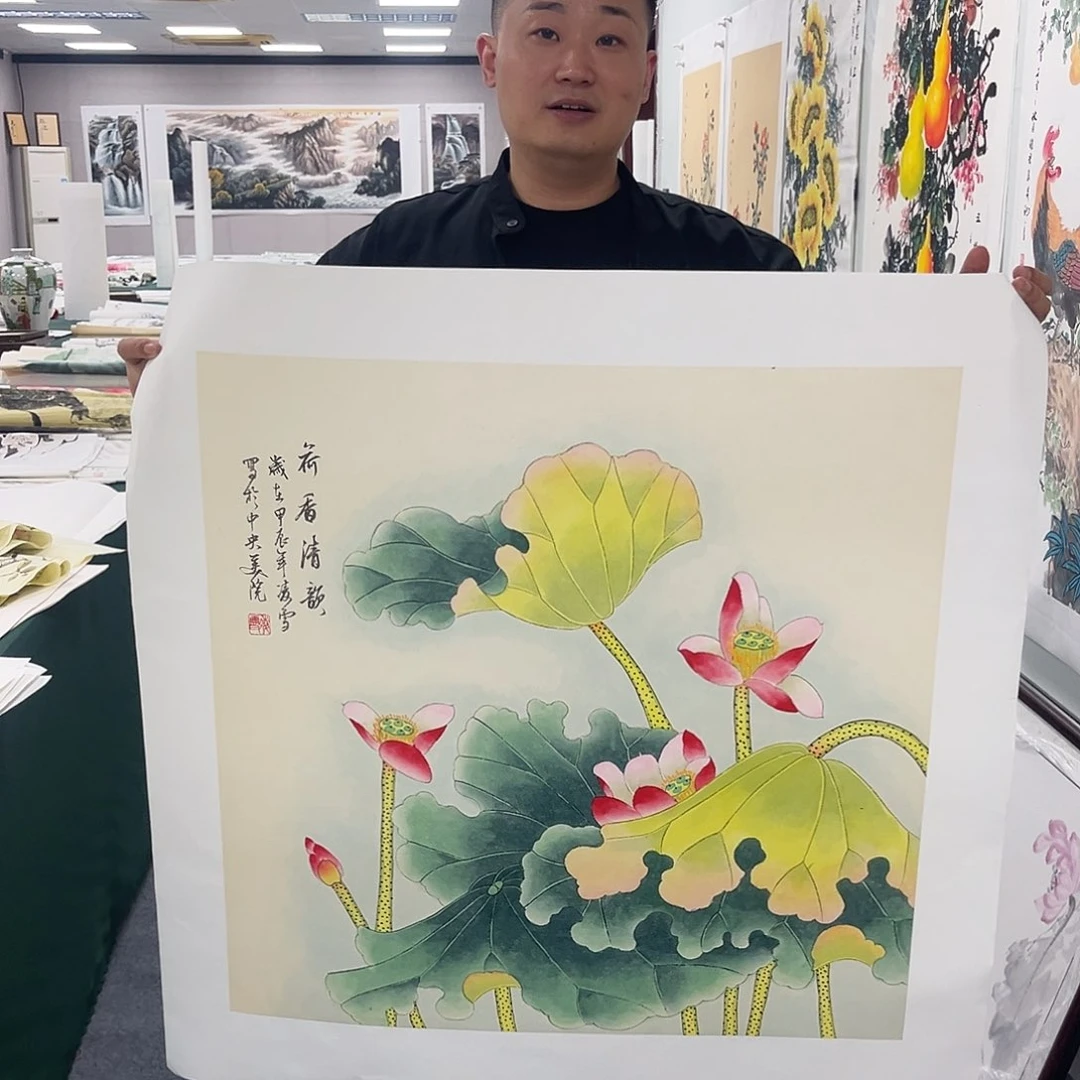 国画宣纸国画纯手绘作品