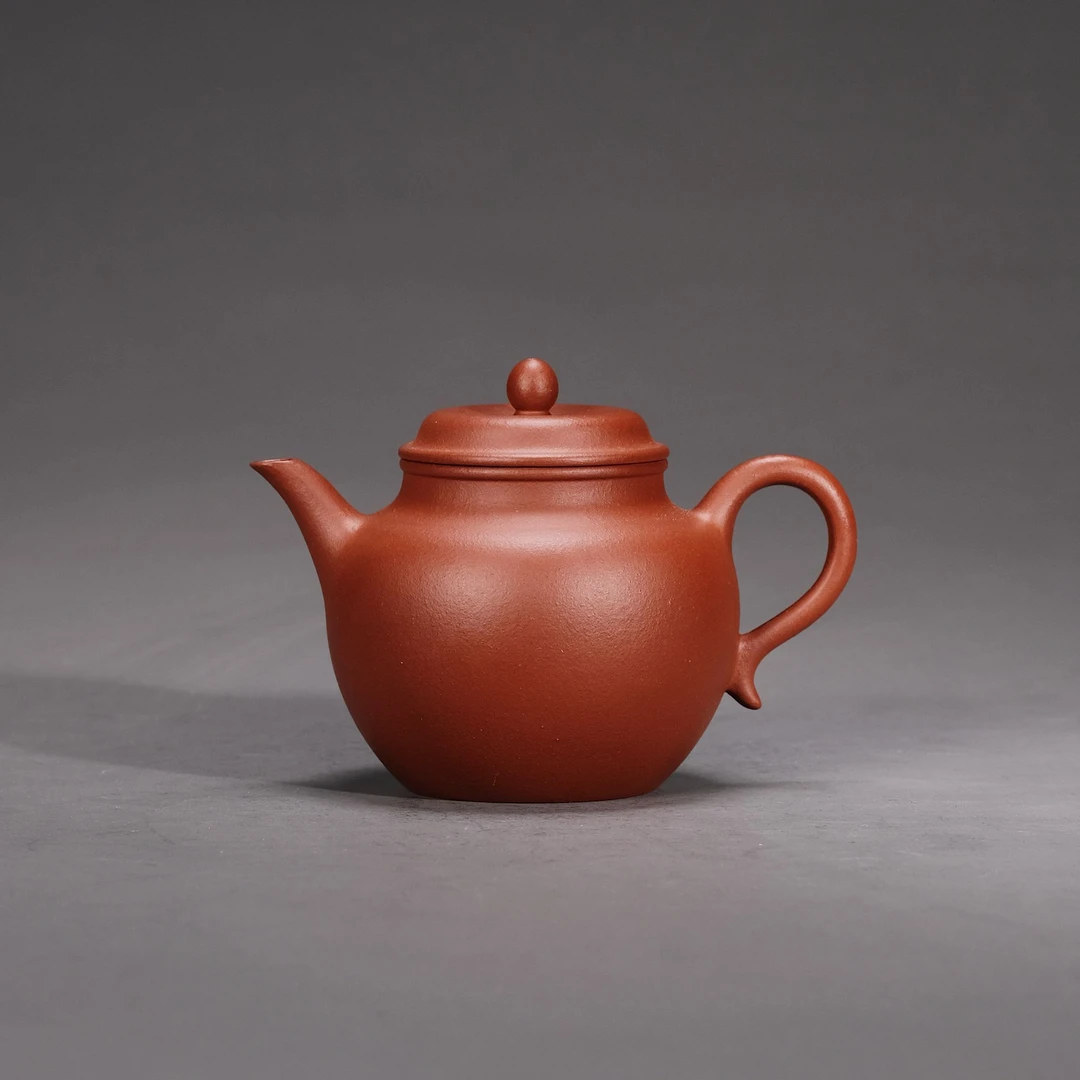 【宜子孙】秋水壶小容量茶具泡茶壶紫砂壶红泥家用.朱泥.容量150cc