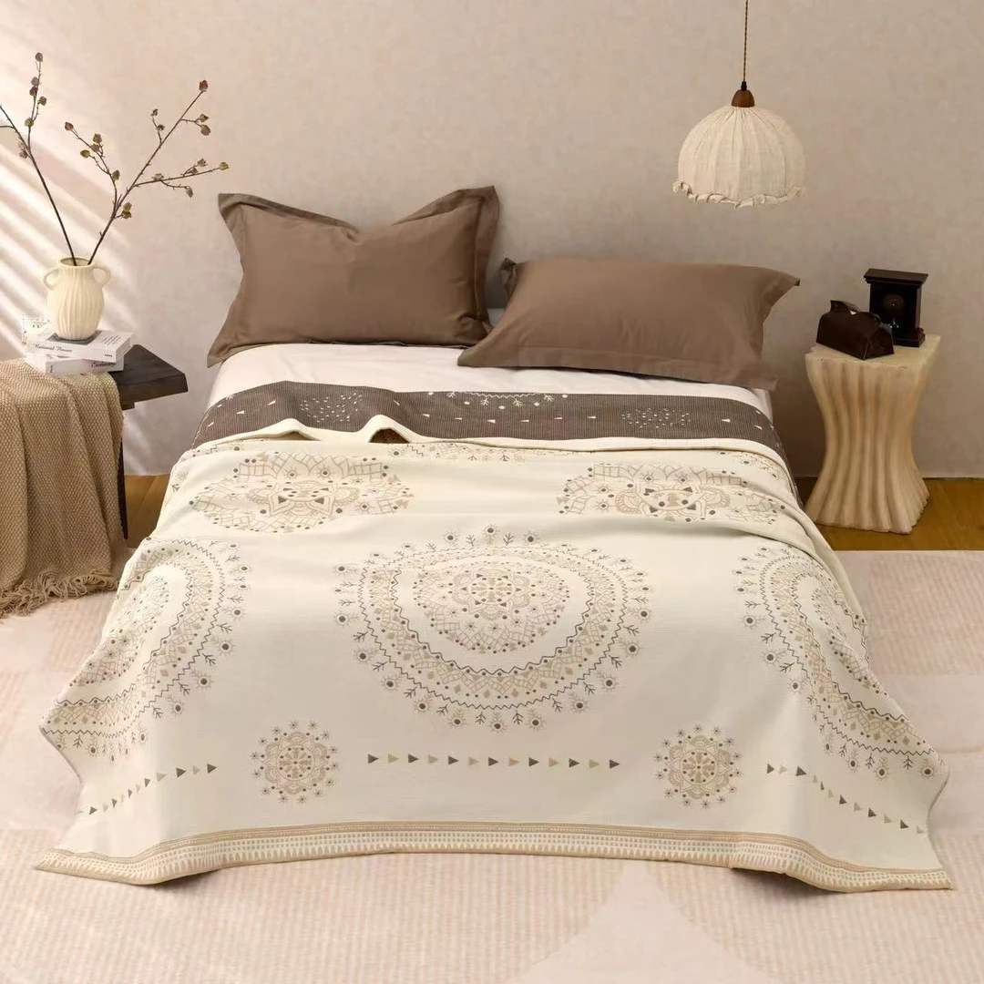 轻奢漫语  2.0*2.3M罗布麻轻奢高端亲肤盖毯