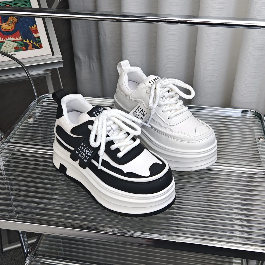 2025增高8cm女鞋休闲厚底内增高鞋春季小众鞋子板鞋鞋韩版1012