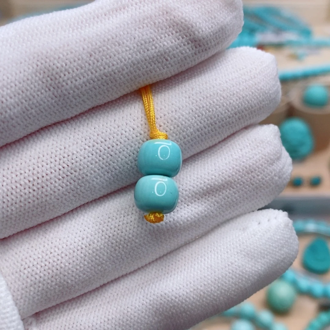 绿松石未镶嵌珠宝奇石8.1mm