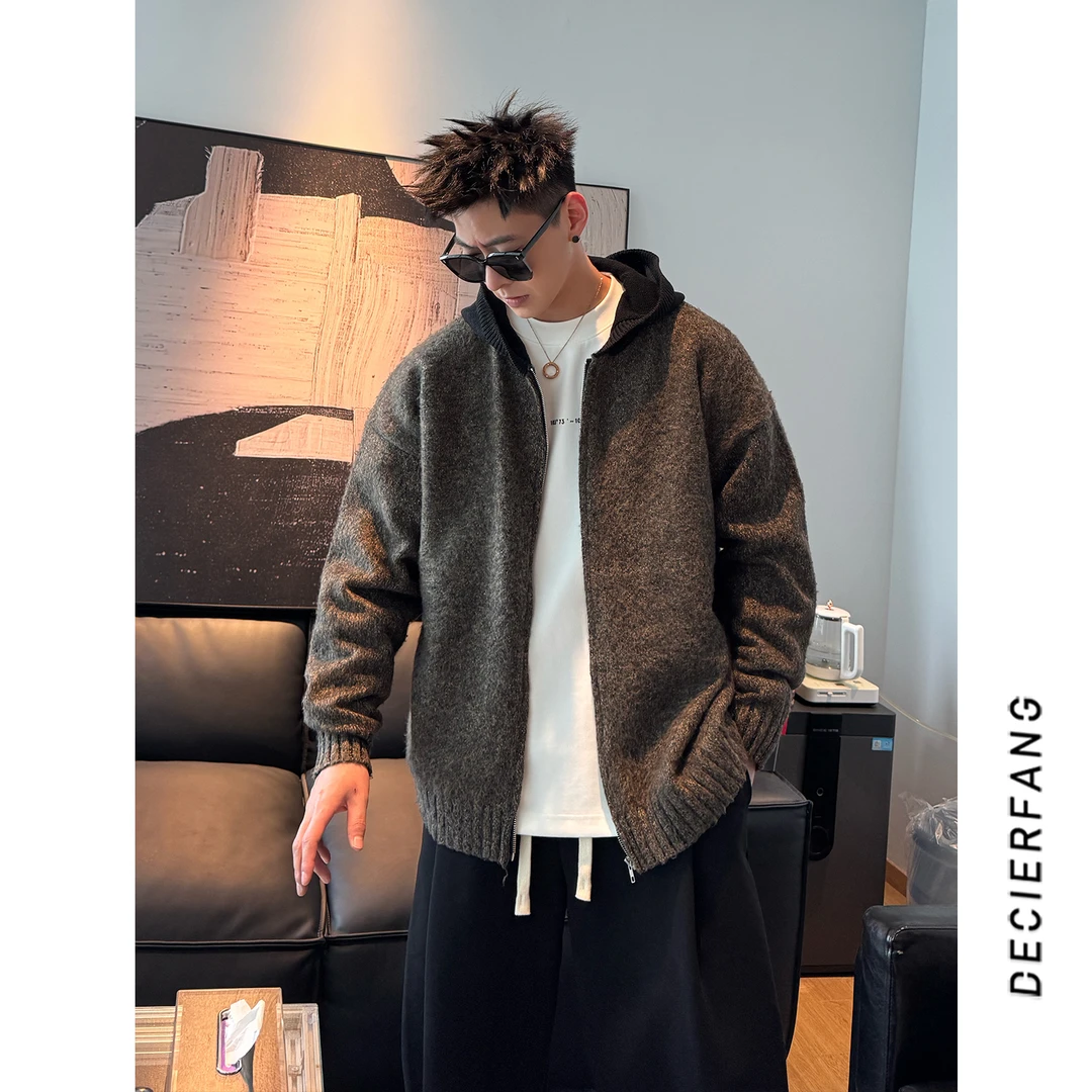 QC-9021重磅氛围感宽松开衫