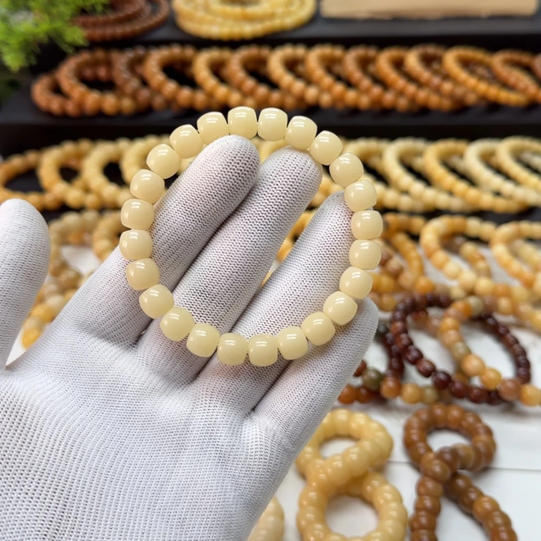 菩提根/象牙果手串9*10鼓珠 精工 10年