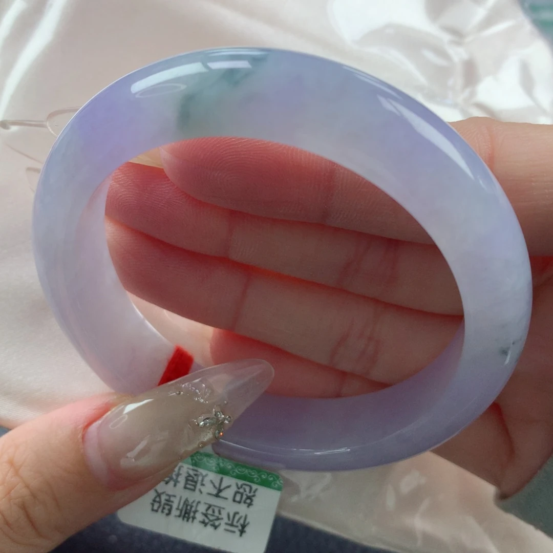 未镶嵌手镯翡翠缅甸天然翡翠A货53.7