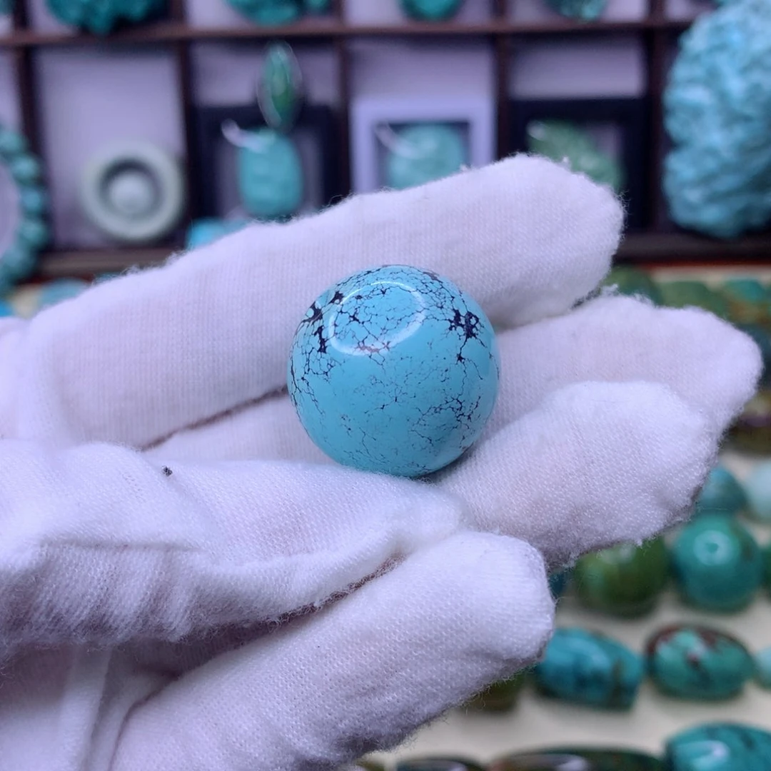 绿松石未镶嵌圆珠圆*