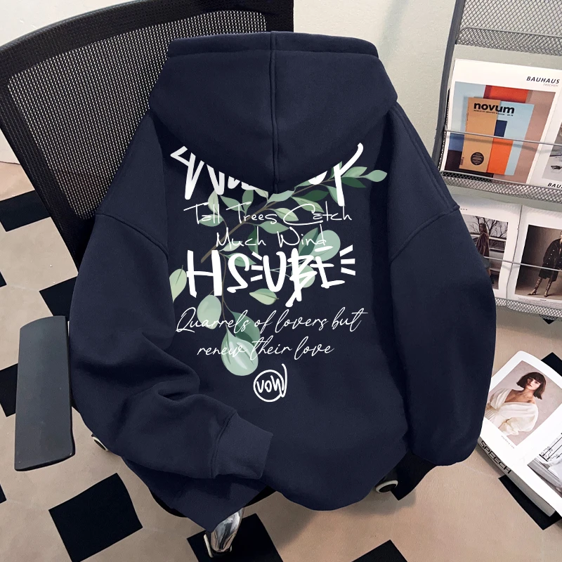 WASSUP HSUBE重磅美式国潮牌男士卫衣套头连帽慵懒风外套上衣潮流