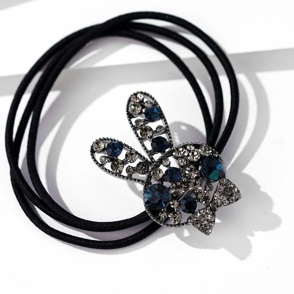 FJ3558精致绅士兔《深蓝》头绳